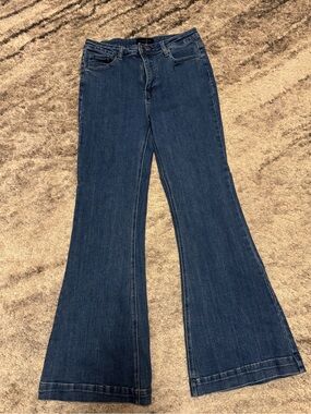 Risen Women's Blue Flared Jeans